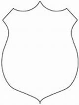 Police Badge Coloring Pages Officer Template Sheet Sketch Ws Man sketch template
