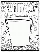 Bucket Summer List Coloring Pages Clipart Pail Printable Drawing Clip Therapy Scribd Writing Post Library Lists Activities Speech sketch template