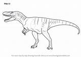 Albertosaurus Drawingtutorials101 sketch template