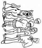 Scooby Doo Coloring Pages Velma Shaggy Daphne Freddie Print Printable Color sketch template
