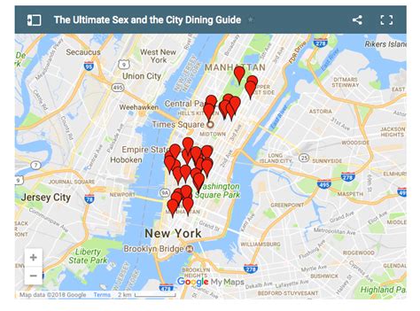 Sex And The City Dining Guide Interactive Map My Xxx Hot Girl
