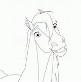 Stallion Cimarron Orb Coloringhome Dreamworks Lineart Paard sketch template