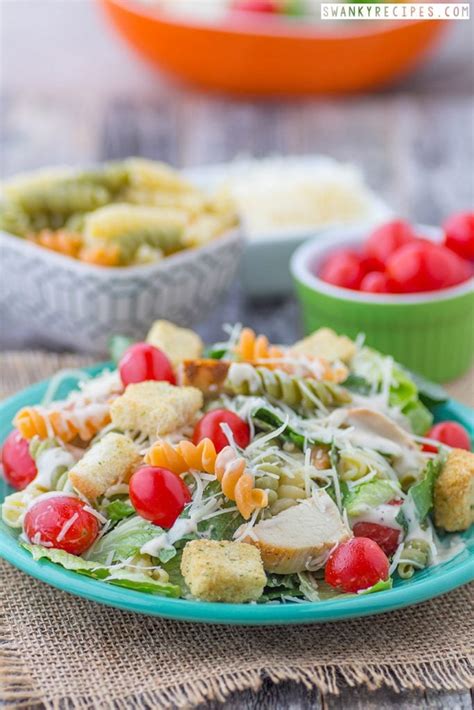 Chicken Ceasar Pasta Salad Swanky Recipes