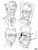 Villains Batman Comic Deviantart Drawing Mac Drawings Bat Sketches Marvel Cartoon Book Line Choose Board Easy Joker sketch template