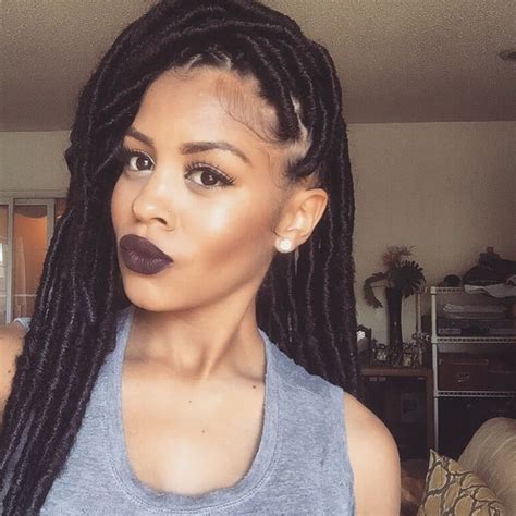 faux dreadlocks black braided hairstyles with extensions popsugar beauty photo 5