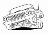 Lowrider Coloring Pages Cars Impala Drawing 64 Car Drawings Chevy Cadillac Classic Color Printable Print Hydraulics Colouring Bing Trucks Sheets sketch template