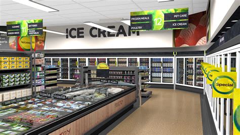 grocery store model  behance