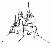Potter Harry Drawing Castle Cartoon Getdrawings sketch template