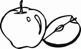 Coloring Pages Apple Fall Printable Kids Apples Core Color Print Clipart Getcolorings Clipartbest Leaf sketch template