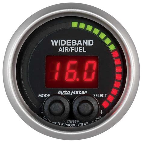 auto meter  air fuel ratio gauge elite series wideband