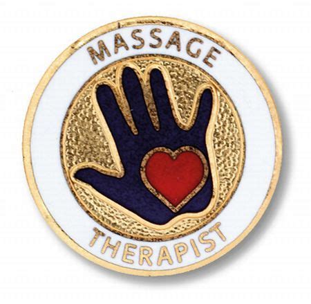 massage therapist emblem pin massage therapy massage therapist