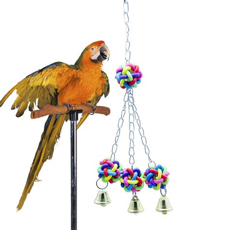 parrot toys  bird  budgie accessories ball cage decoration cockatiel perch toy parakeet