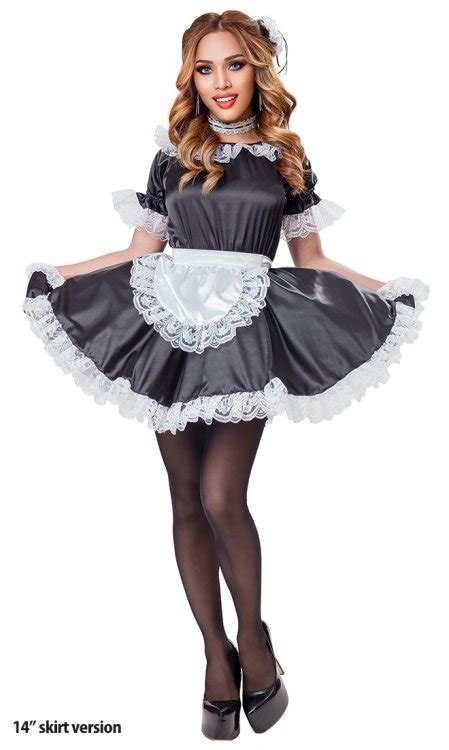 classic satin french maid uniform [sat100] 101 90 birchplace