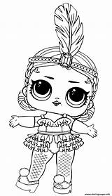 Lol Coloring Doll Pages Glamour Printable Print Color sketch template