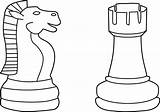 Chess Pieces Cliparts Clip Ajedrez Dibujos Para Attribution Forget Link Don Line sketch template