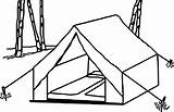 Tent Camping Coloring Pages Drawing Clip Wecoloringpage Template Gif Cartoon Kids Printable Sketch Getdrawings Visit Activity sketch template