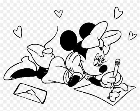 minnie mouse coloring pages valentine day minnie mouse hd png