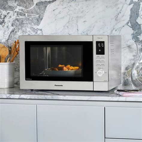 panasonic nncdks genius     cu ft microwave  air fryer stainless  ebay