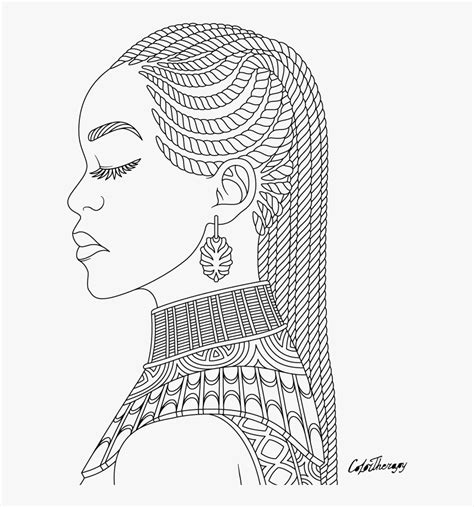 african queen coloring pages hd png  transparent png image