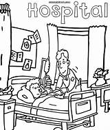 Hospital Coloring Pages Beds Template sketch template