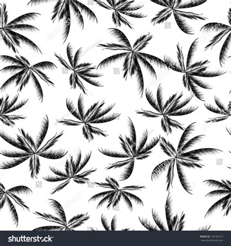 palm tree leaf seamless pattern stock vector  shutterstock