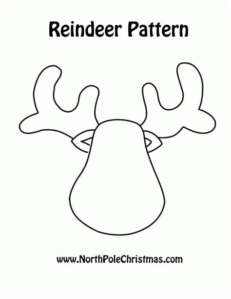 cute reindeer head template