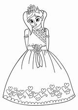 Principessa Prinses Prinzessin Malvorlage Kleurplaten Printen Educima sketch template