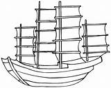 Ship Dock Coloring Pages Simple Drawing Boat Template Library Clipart Colouring Cliparts sketch template