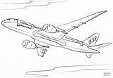 Coloring Boeing 787 Dreamliner Airplanes Pages Airplane Plane Airbus Aviones Colouring Printable Dibujos Drawing Supercoloring Jet Para Colorear Avion Template sketch template