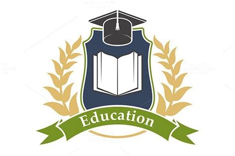 education shield emblem education emblems shield