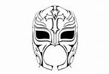 Mysterio Masks Luchador sketch template