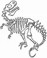 Dino Bones Dinosaurios Tyrannosaurus Dinosaurs Dinosaurus Kleurplaat Esqueleto Dinosaurio Dinosaure Squelette Dibujo Skelet Fossil Coloriage Fossils Fossile Omnilabo Vliegende Tekeningen sketch template