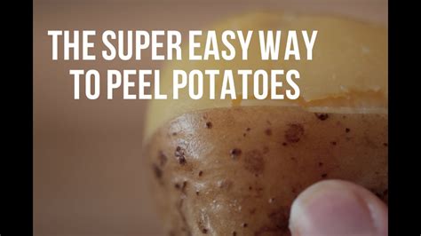 the super easy way to peel potatoes [ba recipes] youtube
