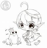 Coloring Pages Chibi Yampuff Annabelle Deviantart Elf Book Girls Colouring Lineart Chibis Frog Kids Drawing Books Cute Fairy Getcolorings Print sketch template