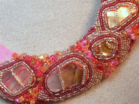 bead embroidered collar bead embroidery jewelry bead embroidery