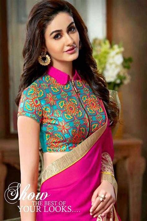 Different Types Of Blouse With Sarees Simple Craft Ideas