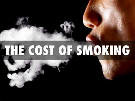 The Cost Of Smoking By Abby Oxley