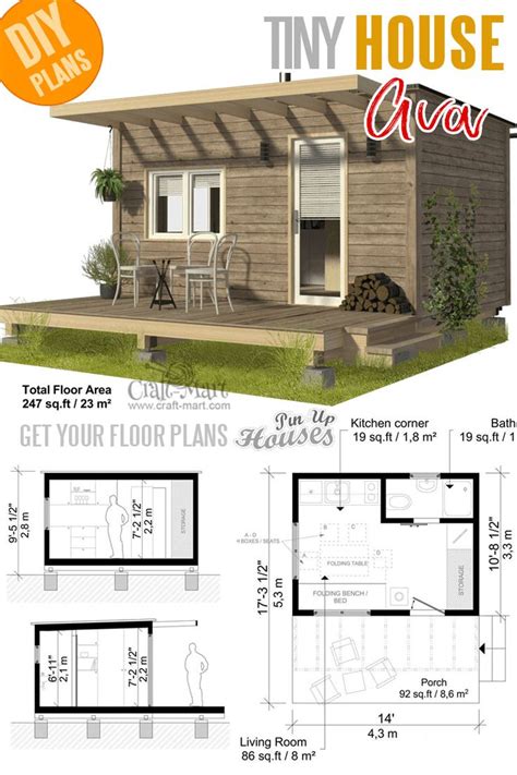 cutest tiny home plans  cost  build tiny house floor plans