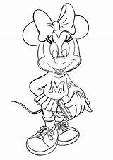 Coloring Mouse Pages Minnie Printable Christmas Calendar sketch template