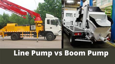 pump  boom pump   difference