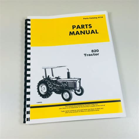 parts manual  john deere  tractor catalog assembly exploded views numbers walmartcom