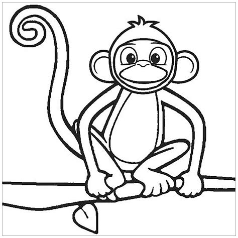 monkey coloring pages  children monkeys kids coloring pages