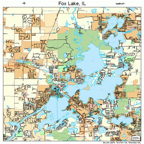 fox lake illinois street map