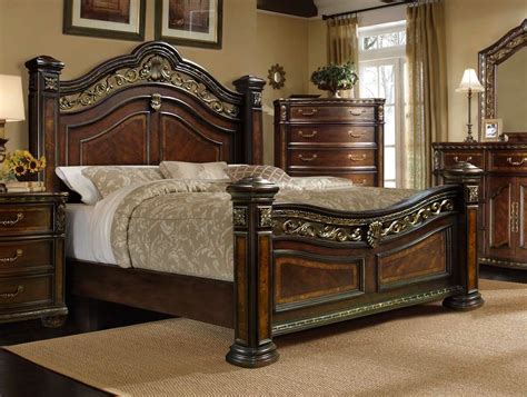 dorada traditional california king bed    wood