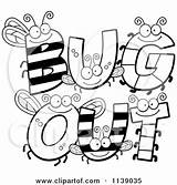 Bug Spelling Clipart Letters Coloring Cartoon Cory Thoman Outlined Vector Transparent Pages Bugs 2021 Clipartof sketch template