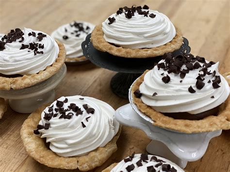 chocolate whipped cream pie 4″ montgomery bakehouse