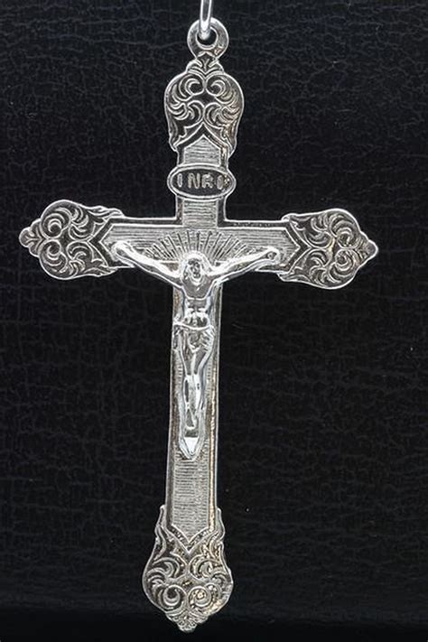 bolcom zilveren jezus aan kruis xl  ketting hanger