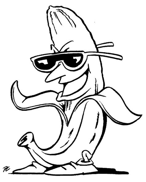 funny bananas coloring pages  printable
