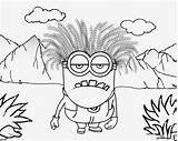 Purple Minion Coloring Pages Minions Getcolorings Color Printable Print sketch template
