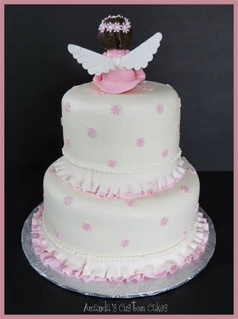 amandas custom cakes baby dedication cake